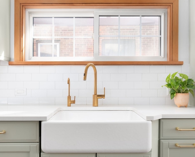 Install a farmhouse sink