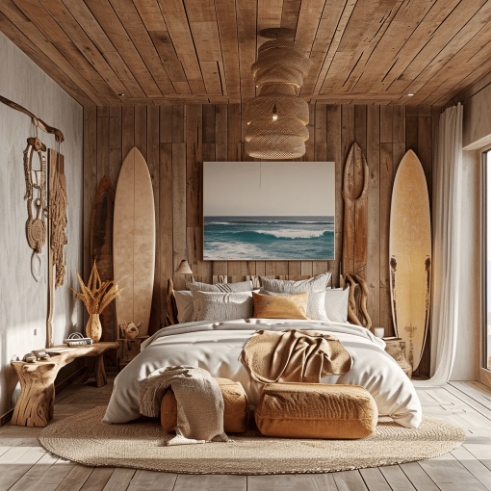 rustic coastal bedroom
