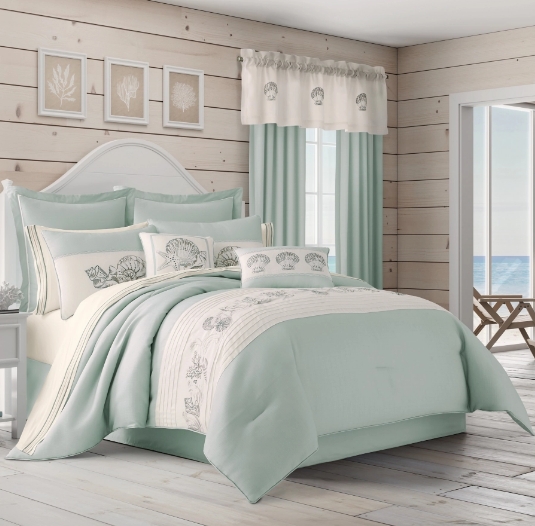 beachy blue bedding