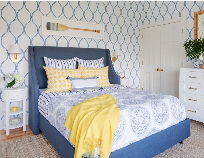 beach themed master bedroom