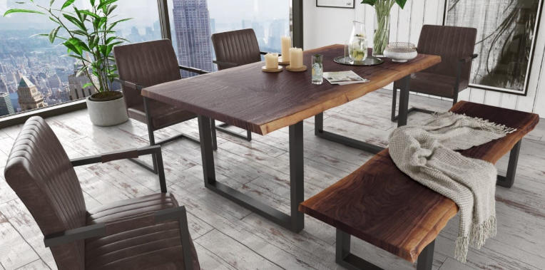 live edge dining table