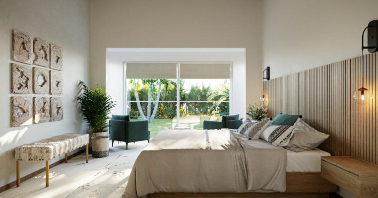 beach house style bedroom