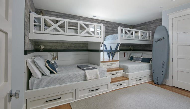 beach themed loft bed