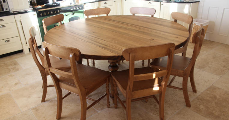 large round dining table
