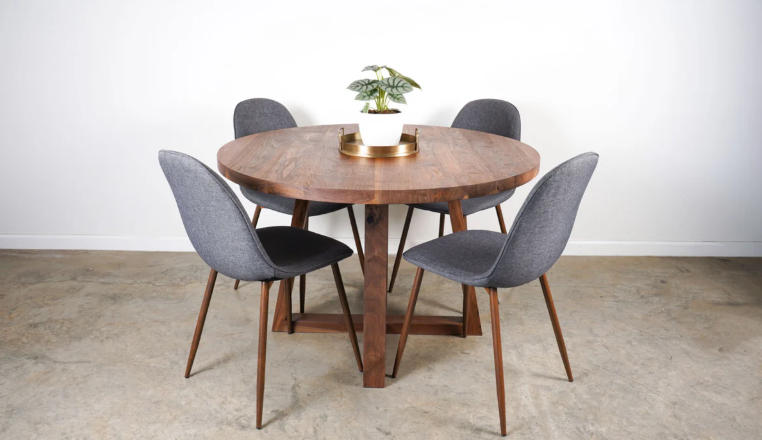 modern round dining table