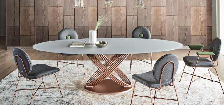 oval dining table