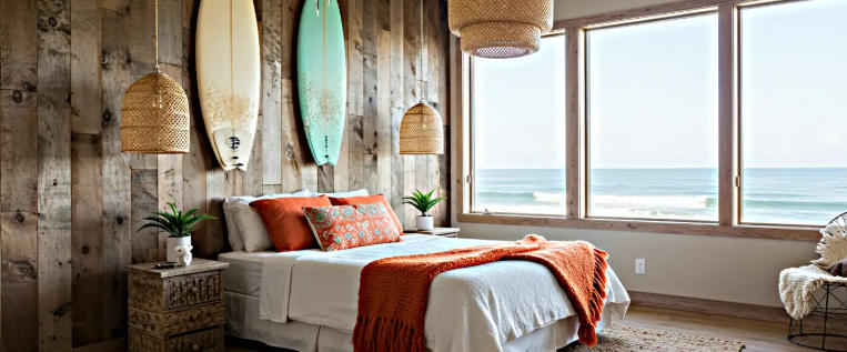 boho beach bedroom decor