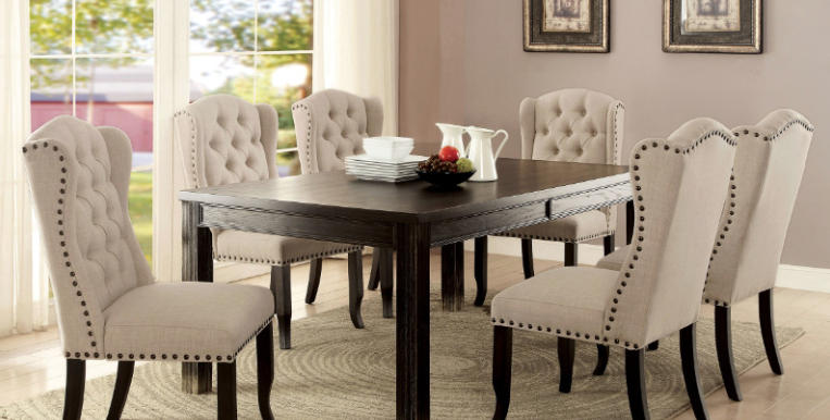 dining table and chairs