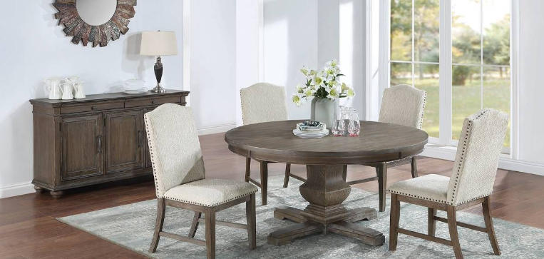 round dining table set