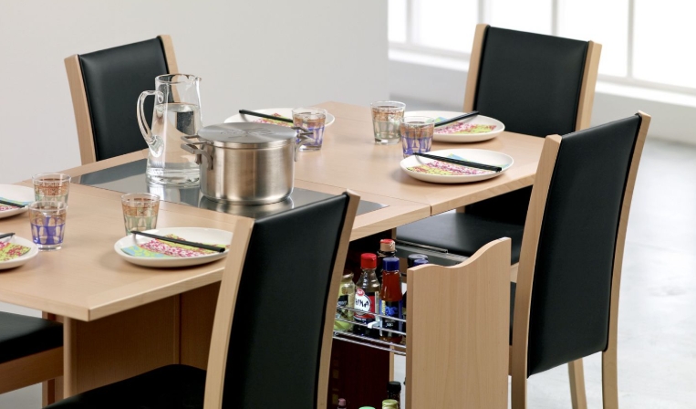 space saving dining table