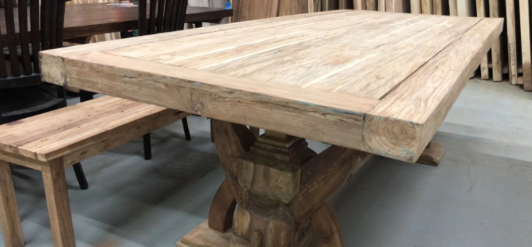 real wood dining table