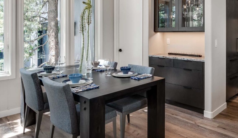 glass kitchen table