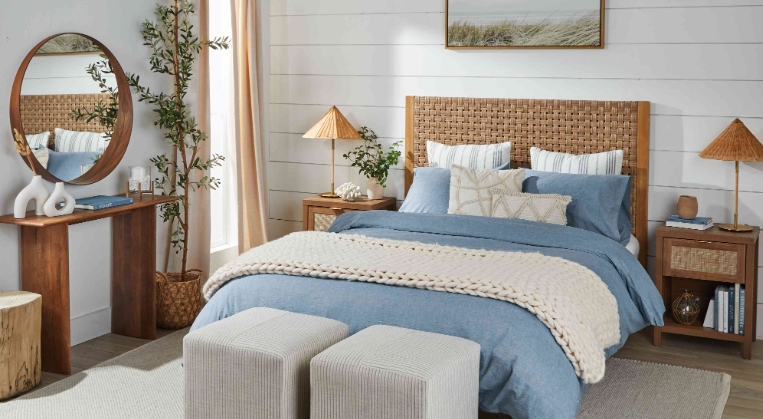rustic beach bedding