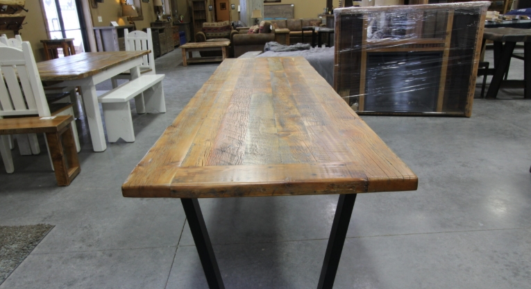 metal dining table