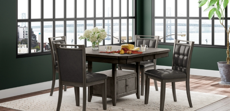 square kitchen table