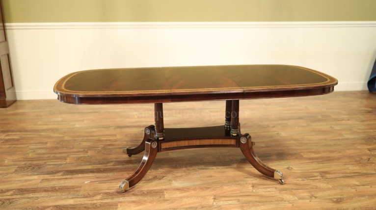 small oval dining table