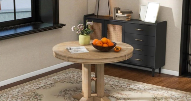 round farmhouse dining table
