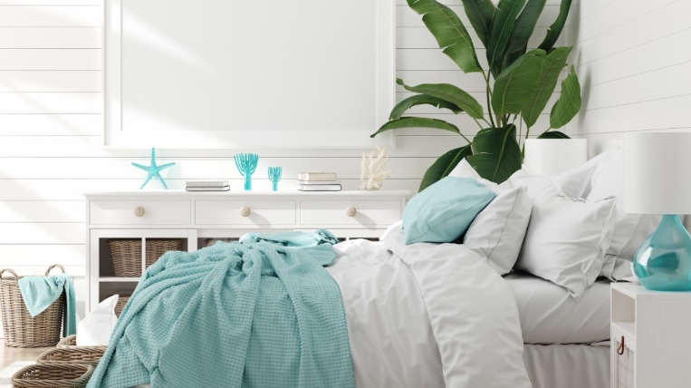 blue beach bedroom ideas
