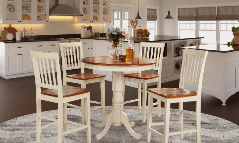 round kitchen table set