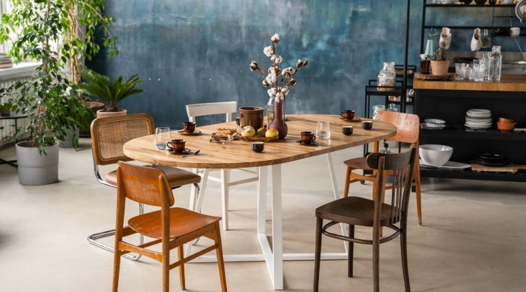 oak extending dining table
