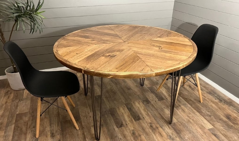herringbone dining table