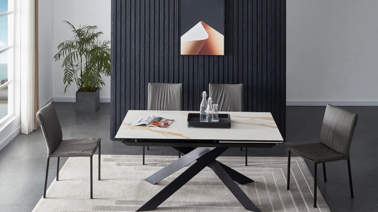modern extendable dining table