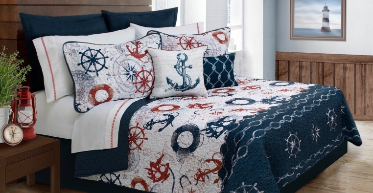 nautical bedding sets queen