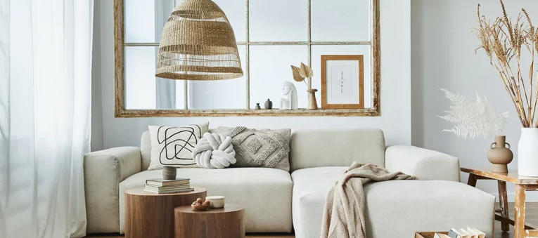 Warm Bohemian Living Room Color Inspiration