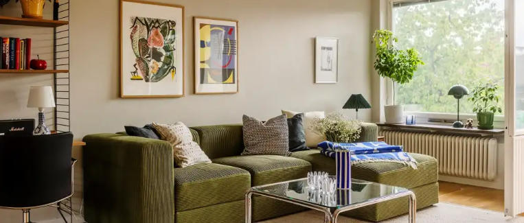 Warm Olive Green Living Room Color Ideas