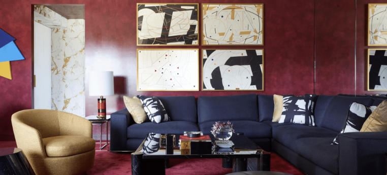 Warm Burgundy Accent Ideas for Living Rooms