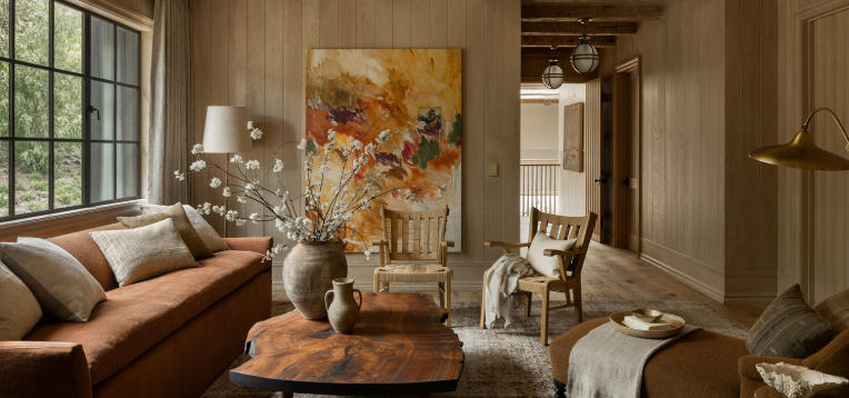How to Mix Warm Earthy Colors in a Living Room