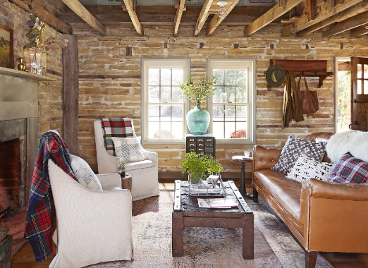 How to Style a Living Room with Rustic Warm Tones