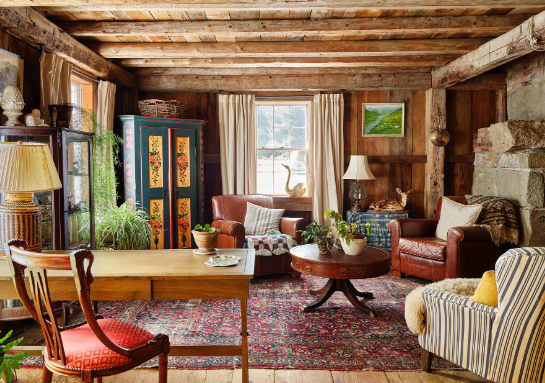Warm Rustic Color Inspiration for Living Rooms