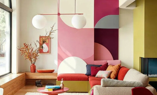 Color blocking ideas for small living rooms