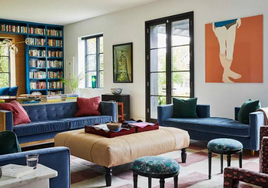 Cool color palettes for small living rooms