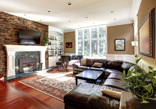 Floor and wall color combinations for small living rooms