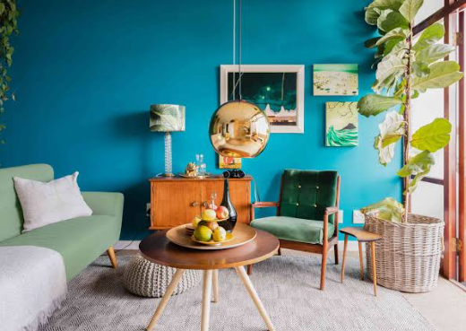 Two-tone color ideas for small living rooms