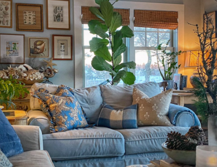 Winter color ideas for small living rooms