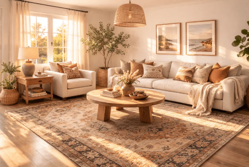 How lighting affects color in small living rooms
