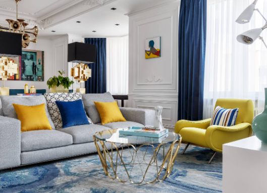 Summer color schemes for small living rooms